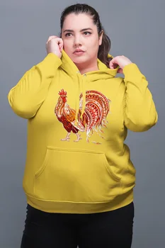

Angemiel Wear Orange Shades Cock Yellow Women 'S Hooded Sweatshirt