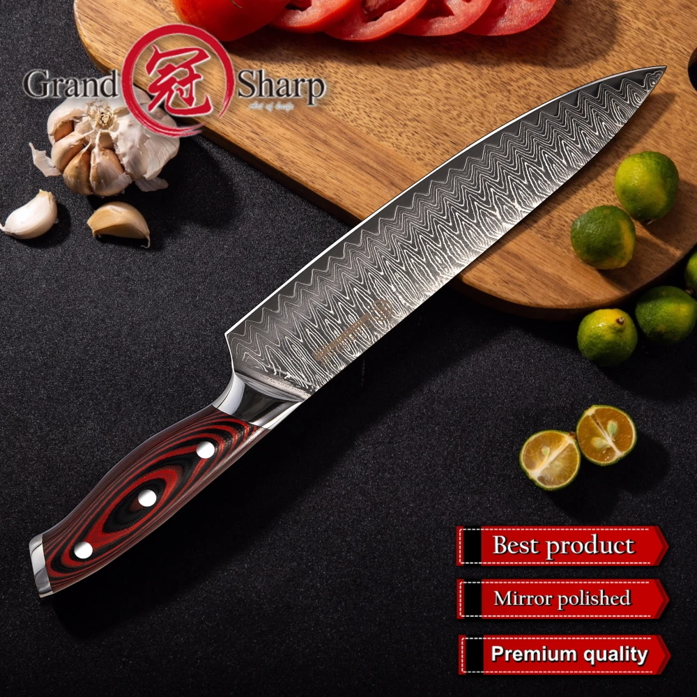 Kitchen Knife Set Chef Utility Damascus Knives