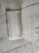 Caja de almacenamiento con ranuras de plástico para limas de uñas, accesorios de manicura con soporte transparente acrílico, 20 unidades