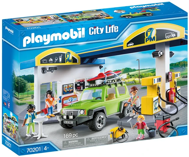 PLAYMOBIL®Station-service originale pour enfant, fille, jouet, boutique,  licence officielle, figure, cadeau, années, 70201 - AliExpress