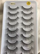 Pestañas postizas naturales, maquillaje largo 3d, extensión de pestañas de visón para belleza 57, 2/5/10 pares