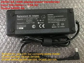 

24VDC 6A 144W Adapter power transformer,Input 100-240Vac~1.5A AC, Output 24VDC 6A AC/DC Power Supply, For DC60&80 series Pump