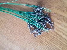 Leader Leash Swivel-Fishing-Accessory Steel-Wire 15cm-30cm Anti-Bite with Olta 20PCS