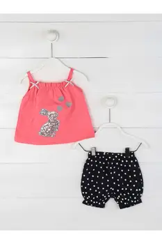 

Fuchsia Summer Girl Baby Shorts Suit