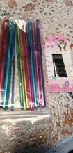 Crochet-Needles Metal-Handle Stainless-Steel Weave for 12pc 2-8mm