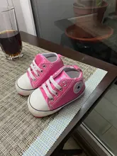 Zapatos de primeros pasos para bebés, zapatillas deportivas de lona antideslizantes de suela blanda para recién nacidos