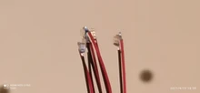 Microlitz-tira de luces LED con cable, resistor de 20cm, 8-15V, modelo DIY, 9 colores a elegir, 50/100 SMD, 10/20/0402 Uds.