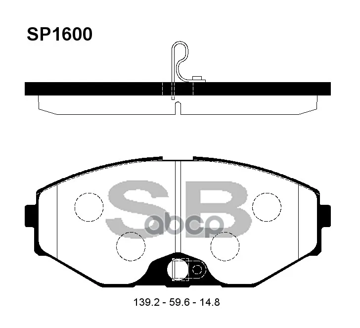 Колодки Тормозные Nissan Maxima Qx(A33) 2.0-3.0 00- Передние Sangsin Brake Sp1600 Sangsin brake арт. SP1600