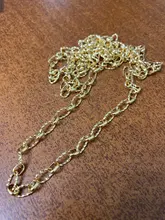 GUFEATHER C86, accesorios de joyería, cadena de bricolaje, chapado en oro de 18k, 0,3 micras, collar de pulsera de bricolaje, hecho a mano, fabricación de joyas, 1 m/lote