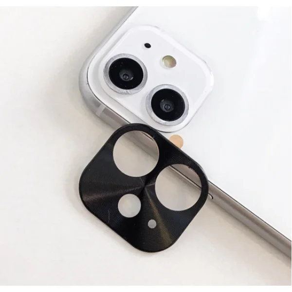 Защитная металлическая крышка на камеру для iPhone 11(Черный