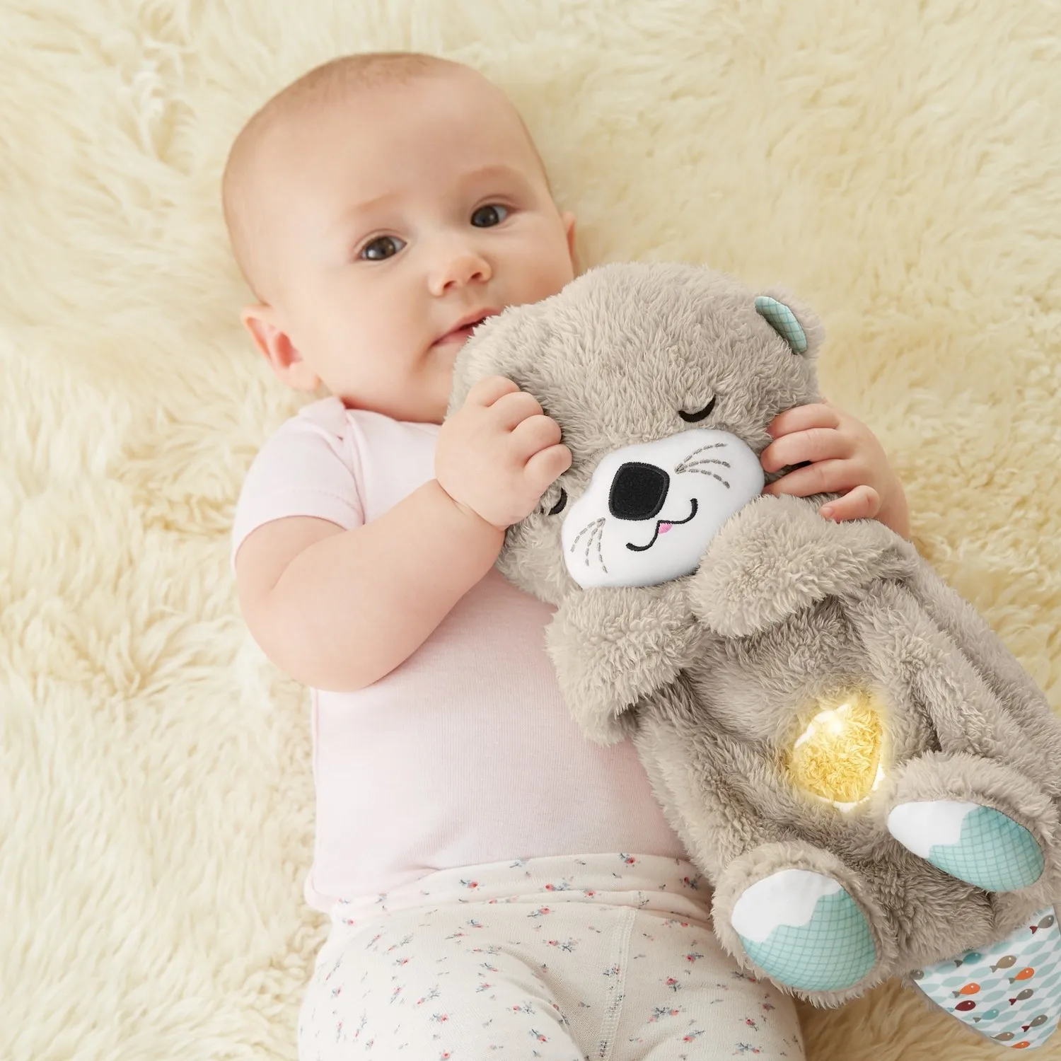 Fisher-Price Sleep and Playmate lontra, giocattolo musicale per