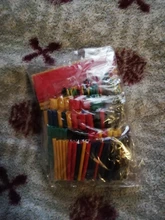 Conjunto de tubos de aislamiento de poliolefina, surtido de encogimiento de calor, Cable de Tubo termorretráctil, 164 Uds.