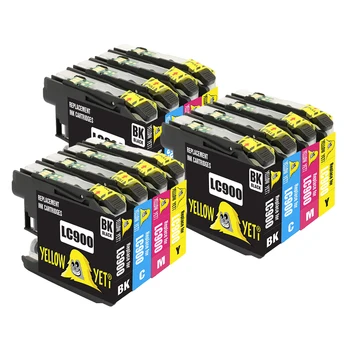 

12pc Compatible LC41 LC900 LC 900 Ink Cartridge For Brother DCP-110C 115C 117C 120C 315CN 340CN 340CW Fax-1835 1835C 1840C 1940