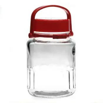 

Jar with Plast. red. lid harvest 3000 mL