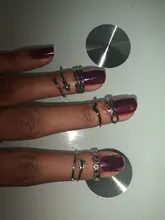 Anillo de nudillo con punta abierta para mujer y niña, joyería ajustable, para vacaciones en la playa, verano, venta al por mayor