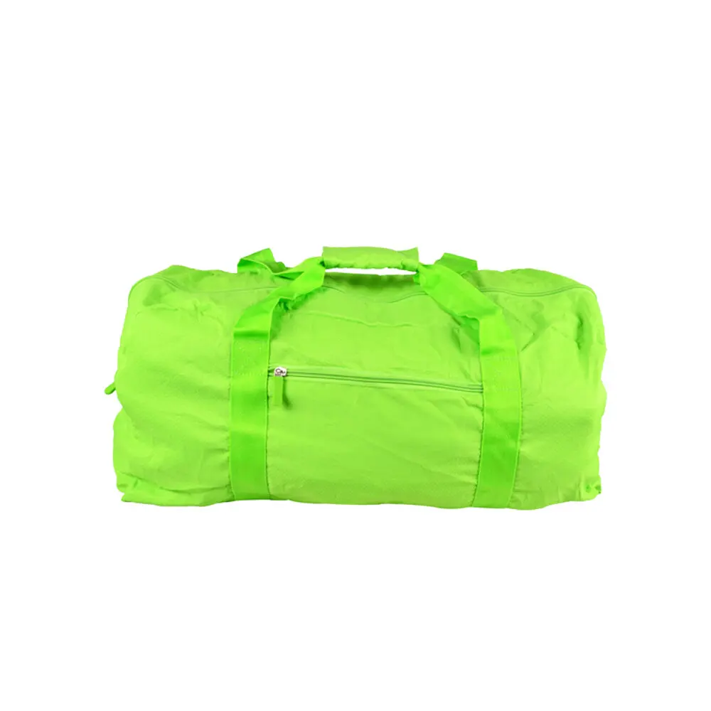 

Biggfashion Green Foldable Duffel Bag, Foldable, Zippered Front Pocket, Roomy Interior, Neon Color