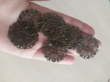 Envío gratis de envolturas de filigrana conectores regalo de artesanía metálica decoración DIY 3,5 cm 5,0 CM