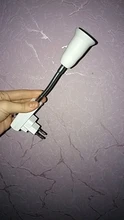 Adapter-Socket Light-Lamp Bulb Wall-Base-Holder Eu-Us-Plug Silver Flexible E27 Extend-Extension-Converter