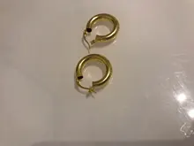 925 de plata esterlina redondo círculo aretes de mujer pendientes para las mujeres oro/pendientes de Color plata joyería regalos