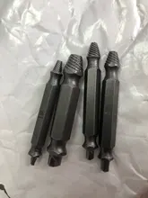 Screw-Extractor-Set Hand-Tool-Sets Remove-Stripped Screws Damaged 4pcs Easily Double-Ended
