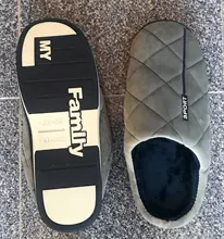 Zapatillas De algodón De gran tamaño para hombre, zapatillas De suela ancha y gruesa, antideslizantes, cálidas, 44, 45, 46, 47, 48, 49