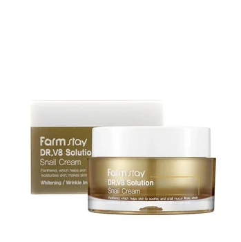 

Face cream with snail mucin farmstay Dr.V8 solution snail cream 50 ml