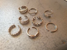 Anillo de nudillo con punta abierta para mujer y niña, joyería ajustable, para vacaciones en la playa, verano, venta al por mayor