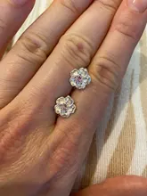 Todorova-pendientes de flores de cerezo de cristal, sin Piercing, para niñas, fiesta, sin agujero