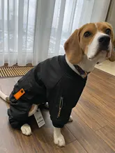 HOOPET Large Coat Down-Jacket Winter New Warm Autumn for Dogs Dog-Prints Overalls Leisure-Style