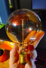 Spiral-Lamp Light-Bulb Filament Ampoule G95 T45 E27 Incandescent Retro Vintage G80 ST64