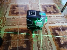 DEKO 12 líneas 3D nivel láser verde líneas horizontales y Cruz Vertical 520nm,Auto autonivelante, alta precisión (serie DKLL12tdP02)