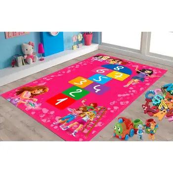 

Lego Friends And Hopscotch 3 Patterned Carpet ,Non Slip Floor Carpet,Teen's Carpet,Turkish Rug