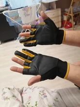 Guantes de pesca antideslizantes para hombre, protectores de manos para pesca, para deportes al aire libre, con corte de tres dedos