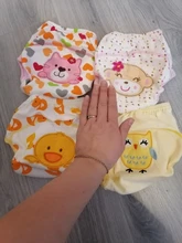 1 Uds bonitos pañales de bebé reutilizables pañal para bebés de tela lavable niños bebé algodón pantalones bragas pañales cambiando