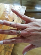 IPARAM-Conjunto de 4 anillos de circonita de cristal para mujer, juego de anillos de oro 2020, set de anillos de compromiso bohemios vintage para mujer, joyería para fiesta