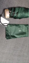 Miniparaguas de vinilo, sombrilla de bolsillo, protección solar y ultravioleta, muy pequeña