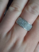 Anillo de acero de estilo Retro Vintage para mujer, joyería de 5 fila de cristales transparentes, anillos de boda de compromiso de acero inoxidable a la moda, gran oferta