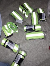 Cinturón reflectante de seguridad para hombre y mujer, cinturón reflectante elástico ajustable en la cintura para correr