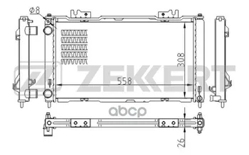 

Radiator OHL. DV. Lada Priora 07-zekkert art. mk-1519