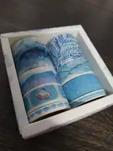 Washi-Conjunto de cintas adhesivas para Scrapbooking, 8 Uds., serie de sueños de fantasía, cinta adhesiva, suministros para escuela y oficina