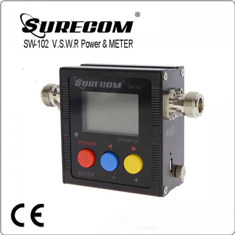 SURECOM SW-102-VU КСВ. Блок питания SO239 адаптер X2+ наземная пластина