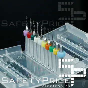

10x MICRO Drill bits 0.3-1.2mm nozzle nozzle Reprap 3D Drill Bit Print Head