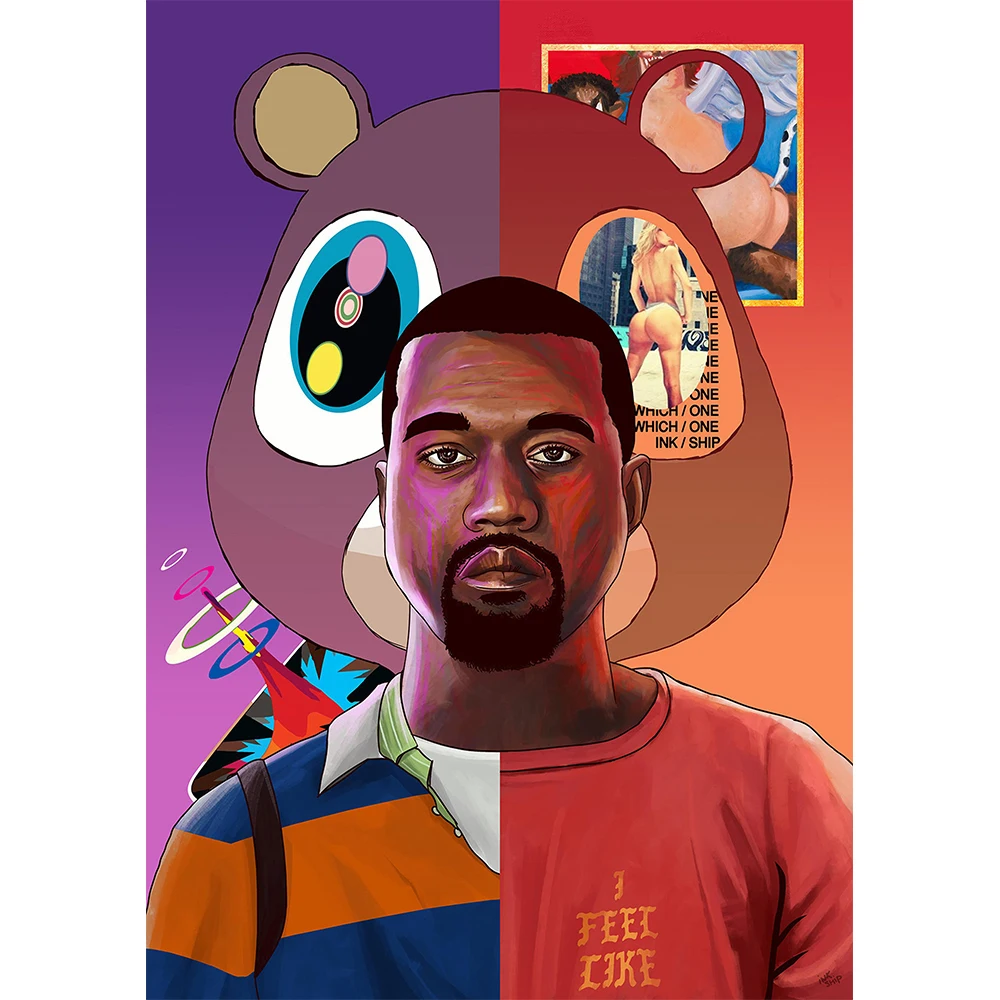 Kanye West Poster Hip Hop Music Art canvas painting Hypebeast Music Wall Art Picture for Living Room Home Decor Cuadros Kanye West Poster Hip Hop Music Art canvas painting Hypebeast Music Wall Art Picture for Living Room Home Decor Cuadros