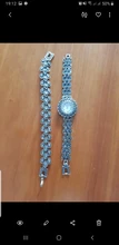 Kinel-Reloj de pulsera antiguo tibetano de cuarzo plata para mujer, pulsera de lujo, relojes de vestir para mujer, regalos de joyería de cristal