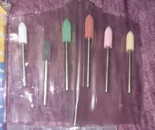 Brocas de silicona para uñas, juego de brocas rotativas eléctricas, limas para pulidor de manicura y pedicura, accesorios para máquina, herramientas, 6 uds.