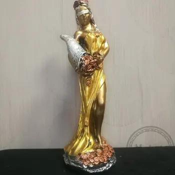 

Figurine "fortune" 31 cm, gold dress