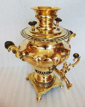 

Samovar collection. Rare form and volume. In working order. Material: polished brass. For