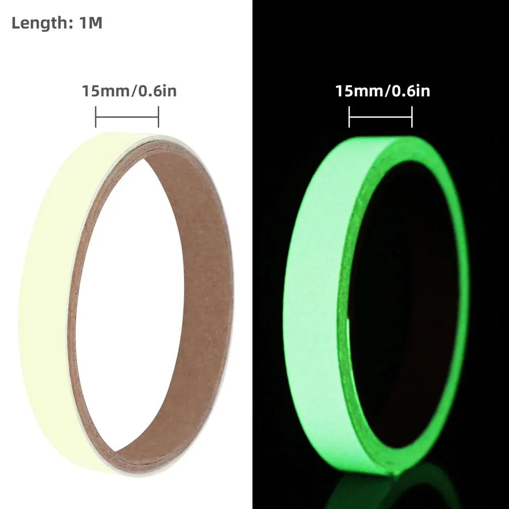 

Green/Blue/Orange 1CM-5CM Wide Glow Tape Safety Sticker Removable Luminous Tape Fluorescent Self-adhesive Sticker Warning Tape