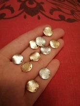 10 Uds. Pendientes de aleación Zina con Base de Plata Irregular de oro de 12mm para Pendiente de círculo, accesorio para pendientes DIY, joyería AC211