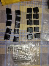 Conector de alimentación Molex de repuesto, 4 pines, macho y hembra, negro y transparente, con terminales, 10 juegos